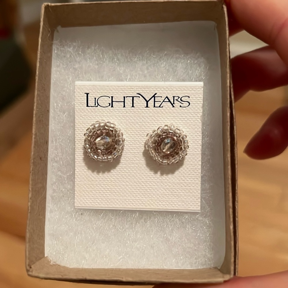 Light Years - Beaded Circle Earrings